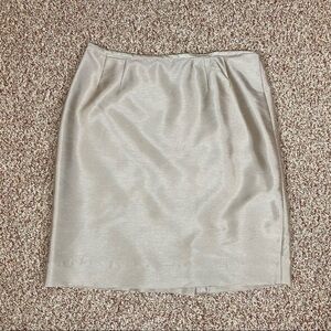 Gold Petite Kasper Skirt 8P